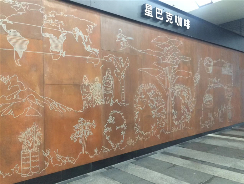花都耐候钢幕墙