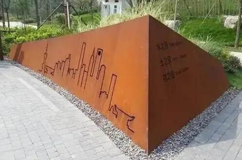 花都耐候钢挡土墙
